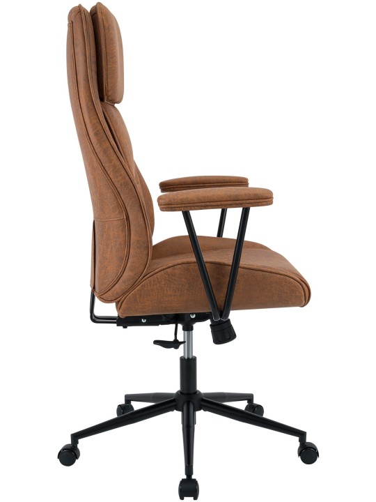 Chaise de bureau Siddar, marron antique