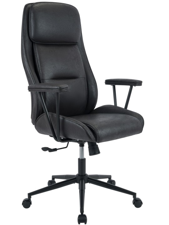 Chaise de bureau Siddar, noir antique