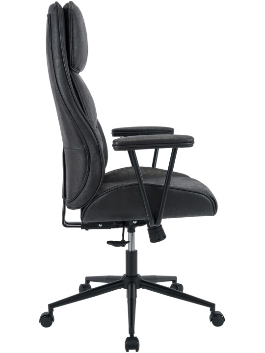 Chaise de bureau Siddar, noir antique