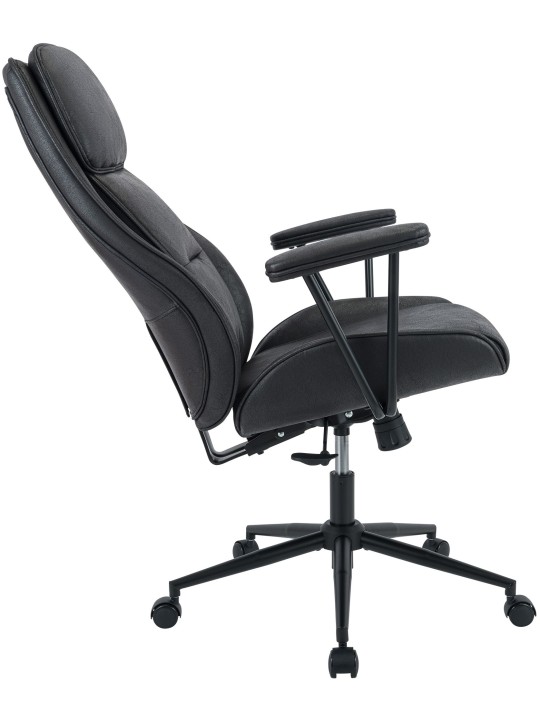 Chaise de bureau Siddar, noir antique