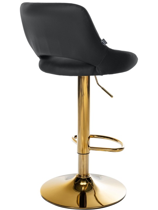 Tabouret de bar Milet similicuir or, noir Tabouret de bar Milet similicuir or, noir