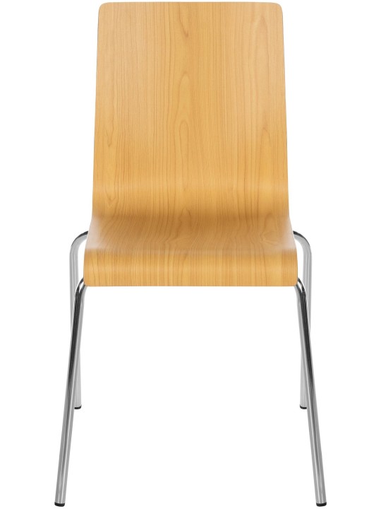 Lot de 4 chaises visiteur Gahanna, naturel Lot de 4 chaises visiteur Gahanna, naturel