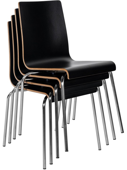 Chaise visiteur Gahanna, noire Chaise visiteur Gahanna, noire