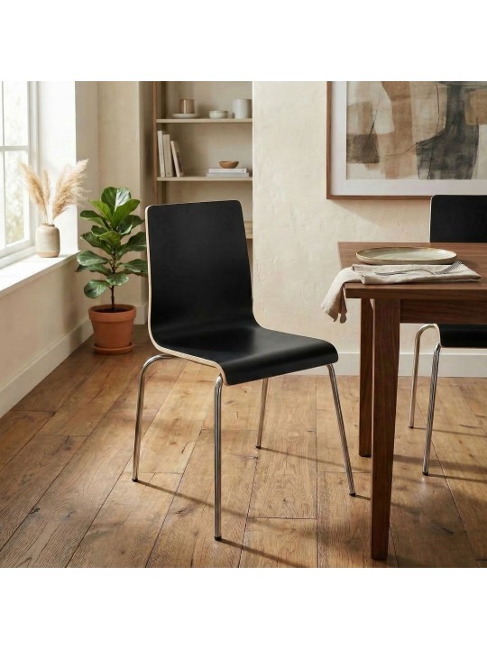 Chaise visiteur Gahanna, noire Chaise visiteur Gahanna, noire