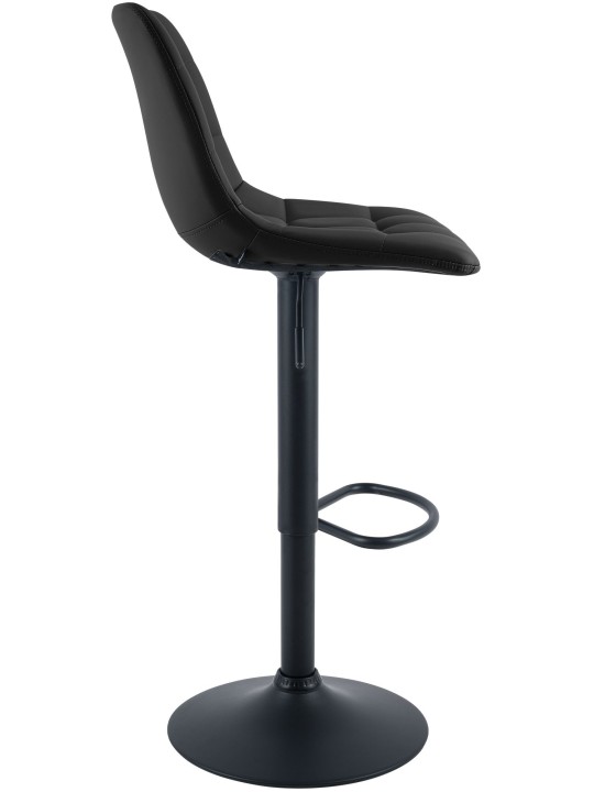 Tabouret de bar Mapun similicuir, noir Tabouret de bar Mapun similicuir, noir