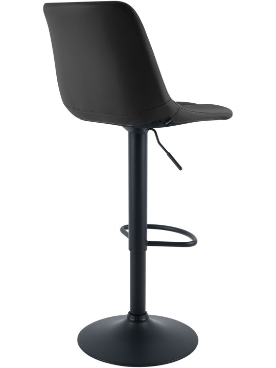 Tabouret de bar Mapun similicuir, noir Tabouret de bar Mapun similicuir, noir