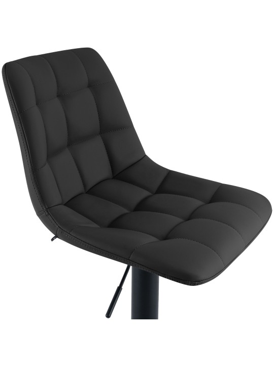 Tabouret de bar Mapun similicuir, noir Tabouret de bar Mapun similicuir, noir