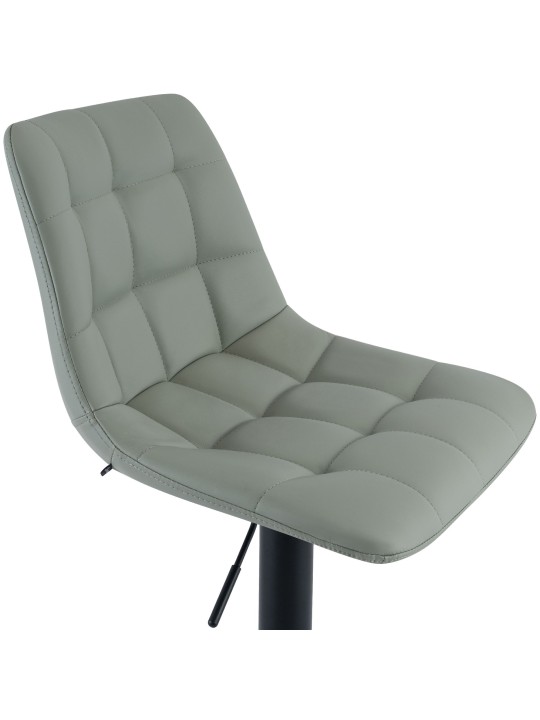 Tabouret de bar Mapun similicuir, gris