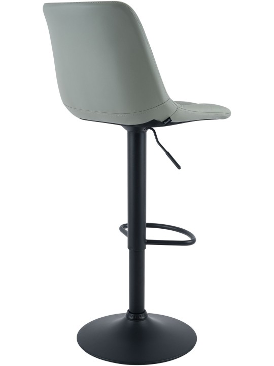 Tabouret de bar Mapun similicuir, gris