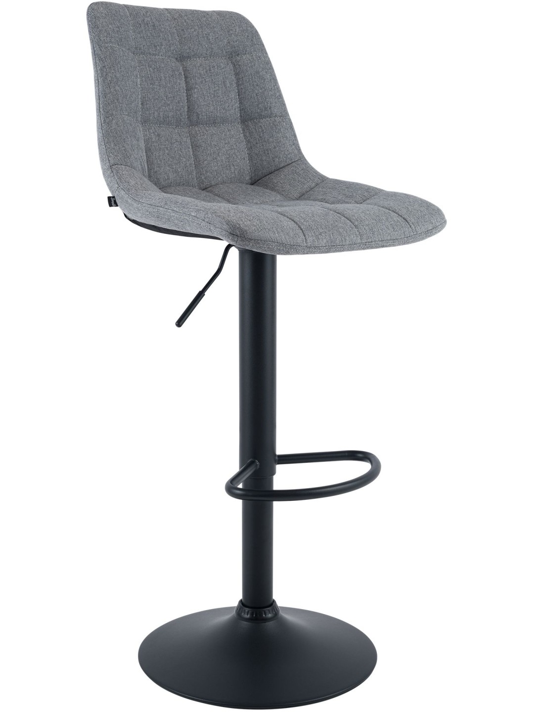 Tabouret de bar Mapun tissu, gris