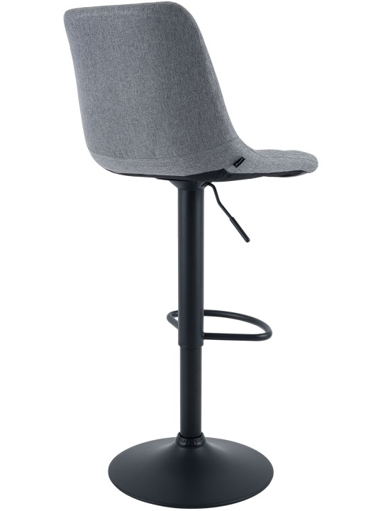 Tabouret de bar Mapun tissu, gris