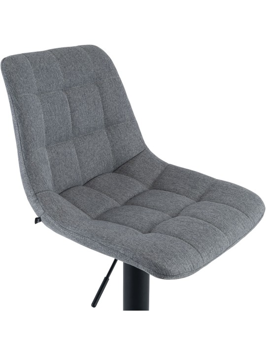Tabouret de bar Mapun tissu, gris