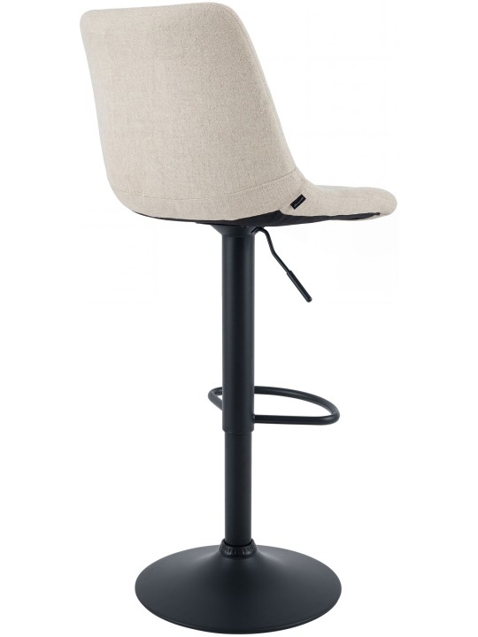Tabouret de bar Mapun tissu, crème