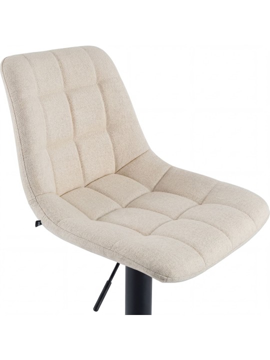 Tabouret de bar Mapun tissu, crème