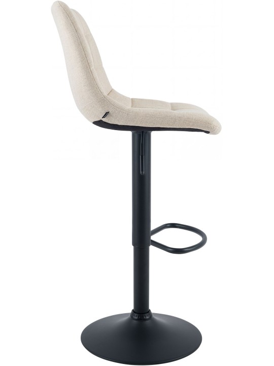 Tabouret de bar Mapun tissu, crème