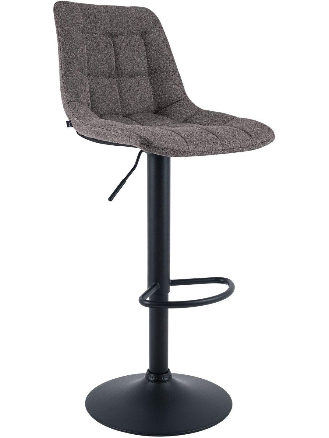Tabouret de bar Mapun tissu, gris foncé