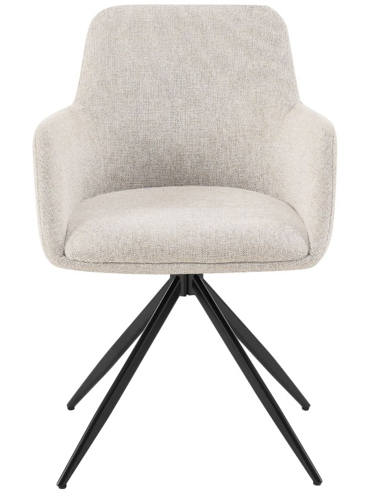 Lot de 2 chaises de salle à manger Olema tissu, crème Lot de 2 chaises de salle à manger Olema tissu, crème