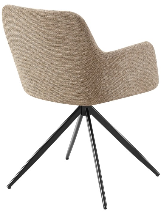 Lot de 2 chaises de salle à manger Olema tissu, taupe Lot de 2 chaises de salle à manger Olema tissu, taupe