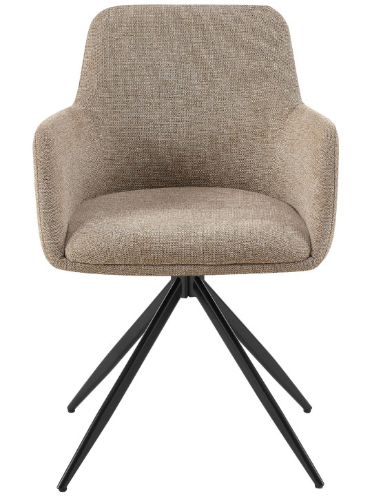 Lot de 2 chaises de salle à manger Olema tissu, taupe Lot de 2 chaises de salle à manger Olema tissu, taupe