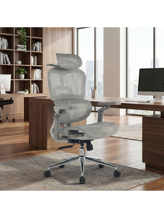 Chaise de bureau Jenson, grise