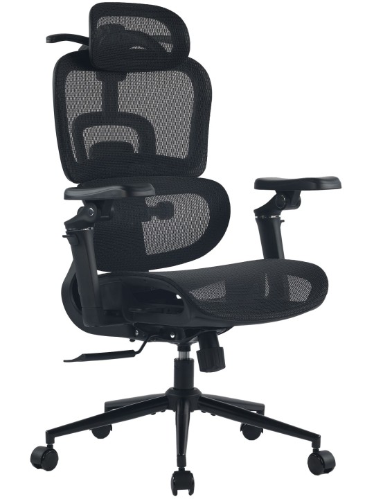 Chaise de bureau Jenson, noire