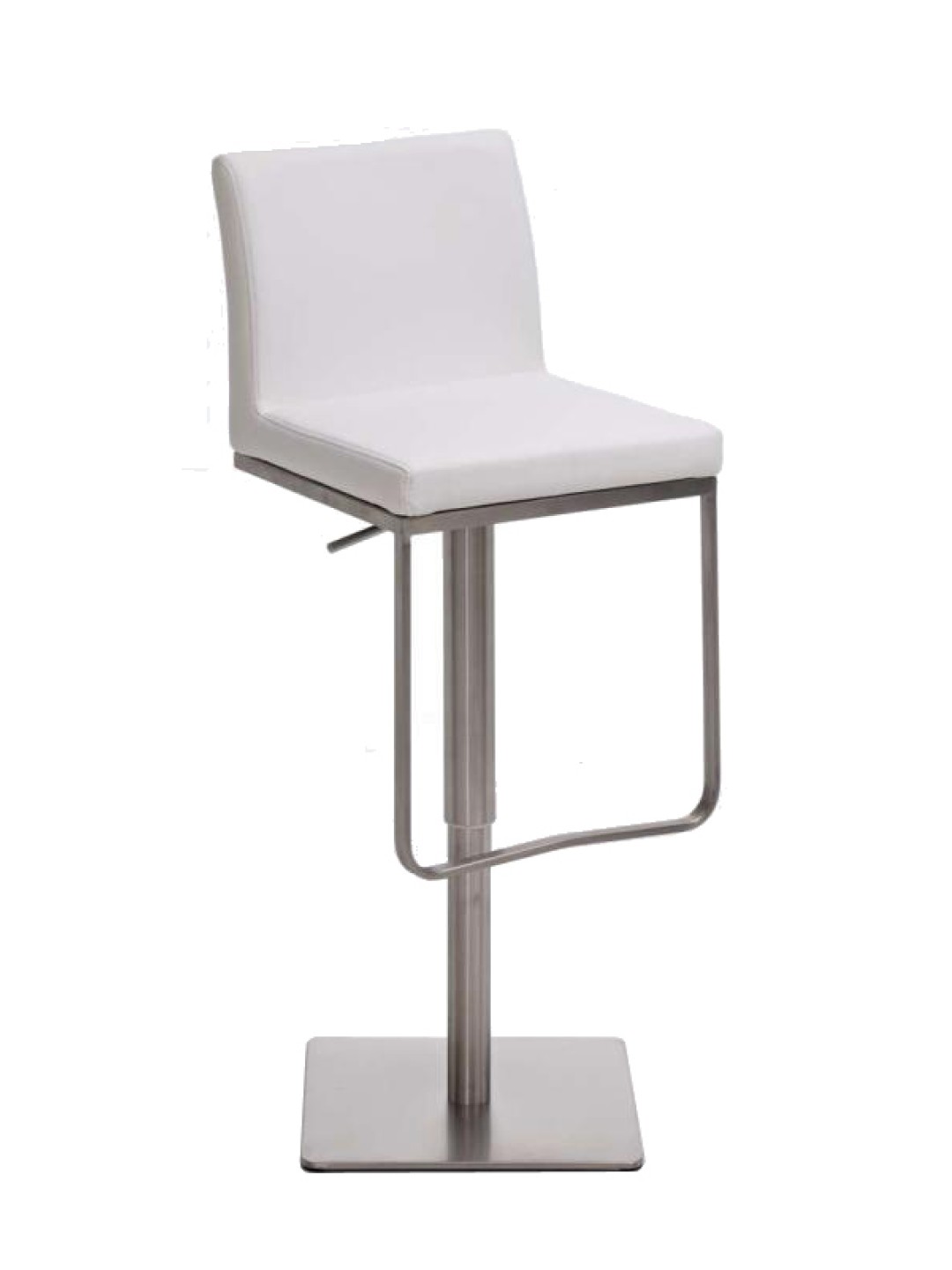 Tabouret de bar Panama E simili cuir, blanc