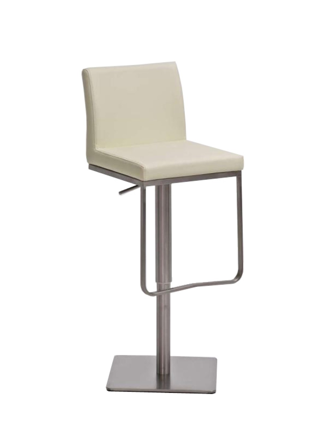 Tabouret de bar Panama E simili cuir, crème