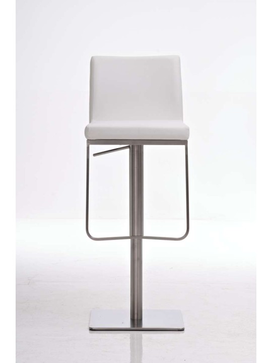 Tabouret de bar Panama E simili cuir, blanc