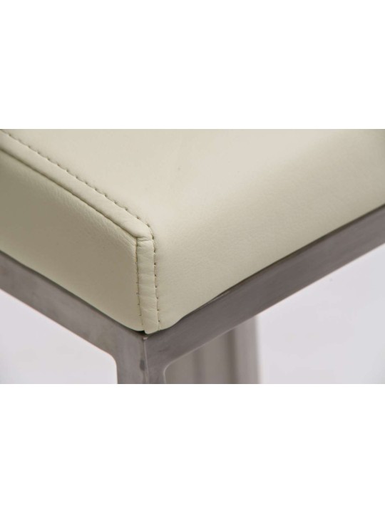 Tabouret de bar Panama E simili cuir, crème Tabouret de bar Panama E simili cuir, crème