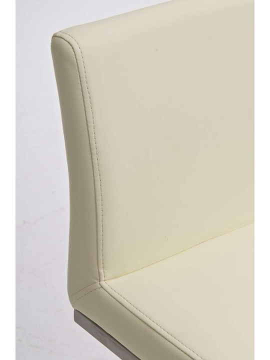 Tabouret de bar Panama E simili cuir, crème Tabouret de bar Panama E simili cuir, crème