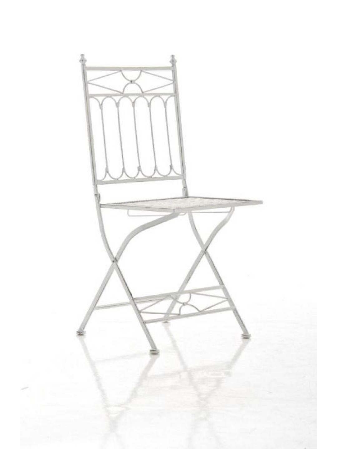Chaise pliante Asina, blanc antique