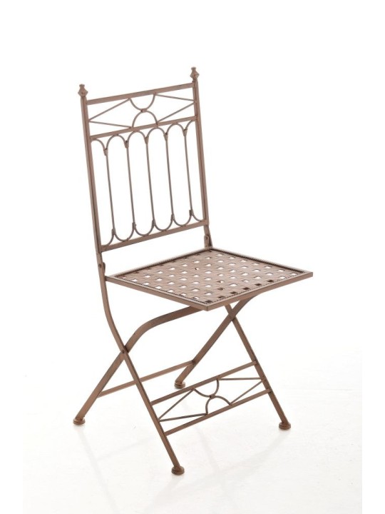 Chaise pliante Asina, brun antique