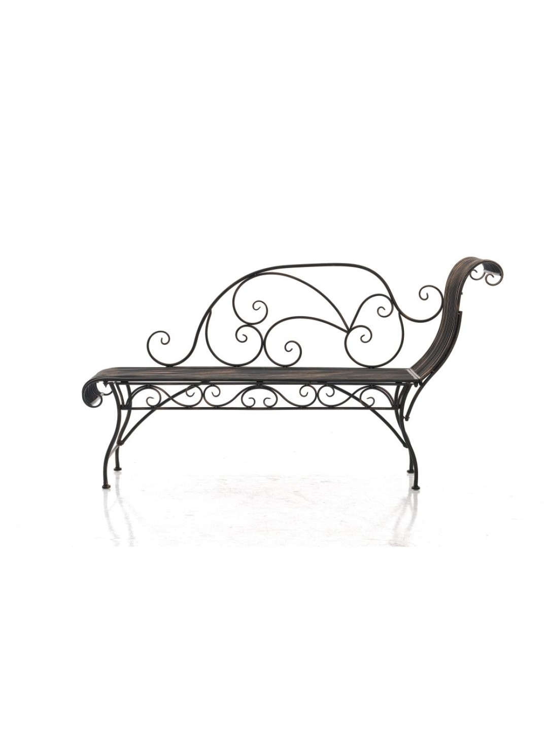 Banc de jardin Karma, bronze