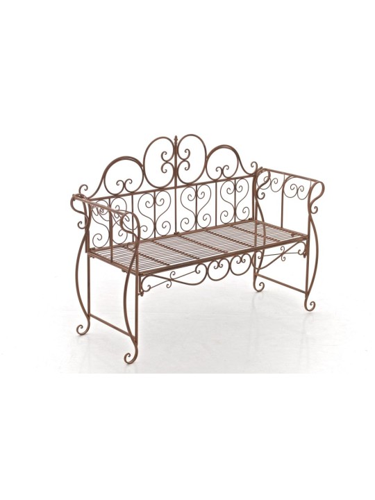Banc de jardin Minna, brun antique