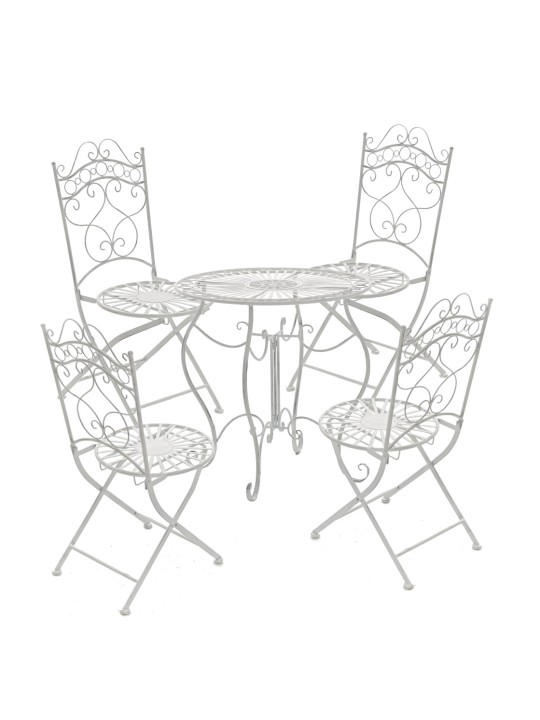 Chaise Indra, blanc antique