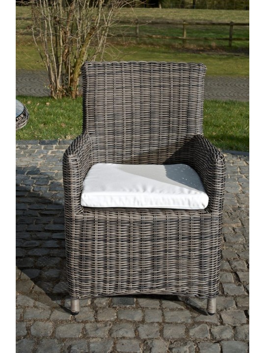 Chaise Fontana / Saint Marlo Crème 5mm, gris chiné Chaise Fontana / Saint Marlo Crème 5mm, gris chiné