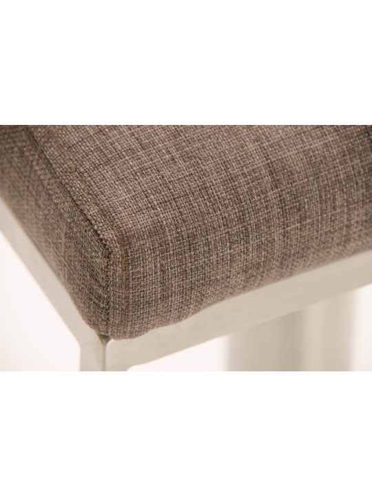 Tabouret de bar Panama E tissu, gris