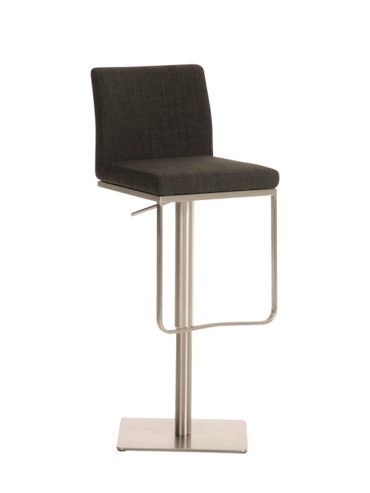 Tabouret de bar Panama E tissu, gris foncé