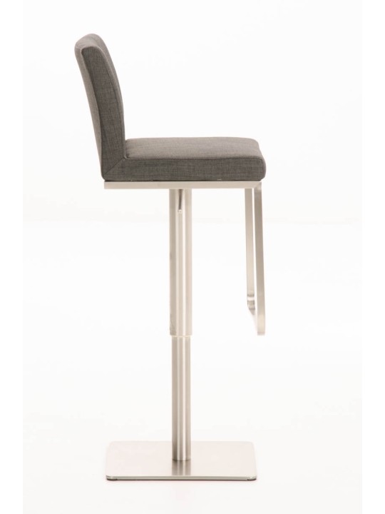 Tabouret de bar Panama E tissu, gris foncé