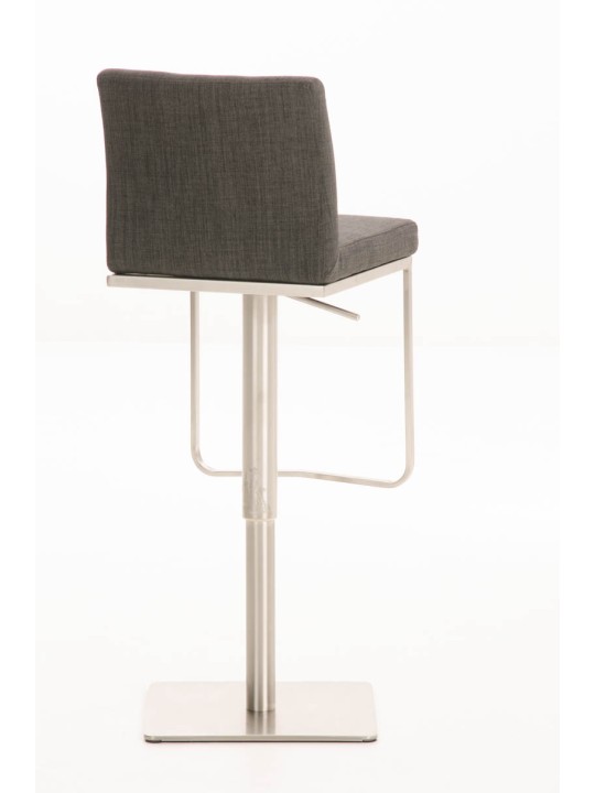 Tabouret de bar Panama E tissu, gris foncé
