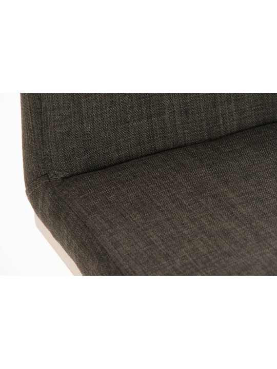 Tabouret de bar Panama E tissu, gris foncé