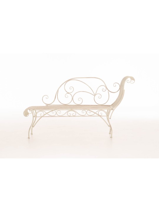 Banc de jardin Karma, crème antique