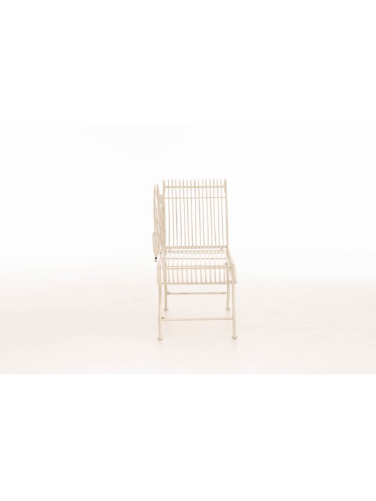 Banc de jardin Karma, crème antique