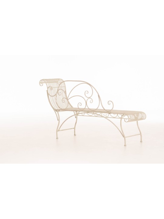 Banc de jardin Karma, crème antique