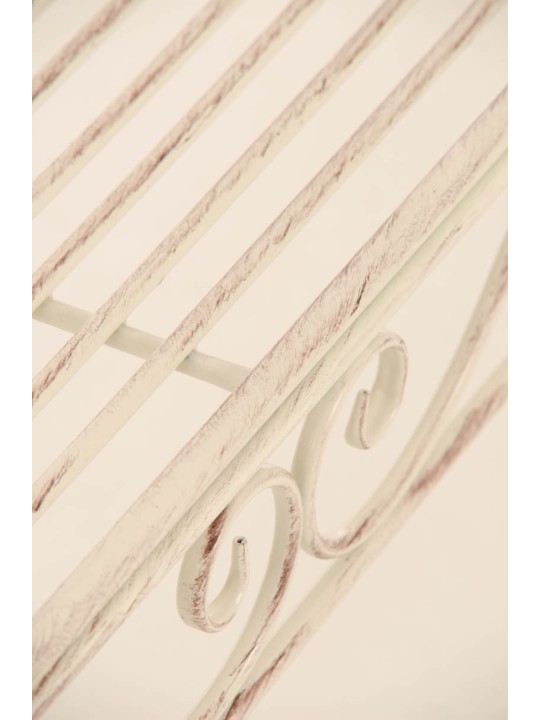 Banc de jardin Karma, crème antique