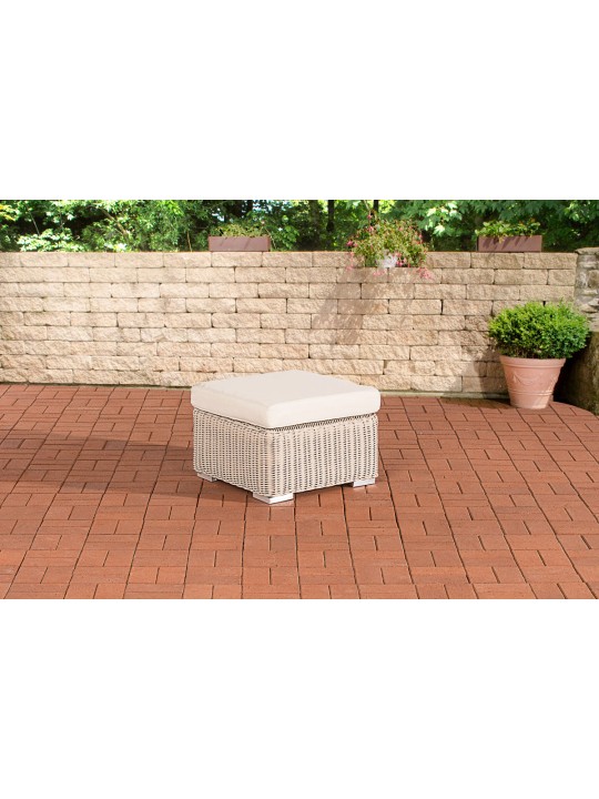 Tabouret Bilbao / Madère Crème, blanc nacré