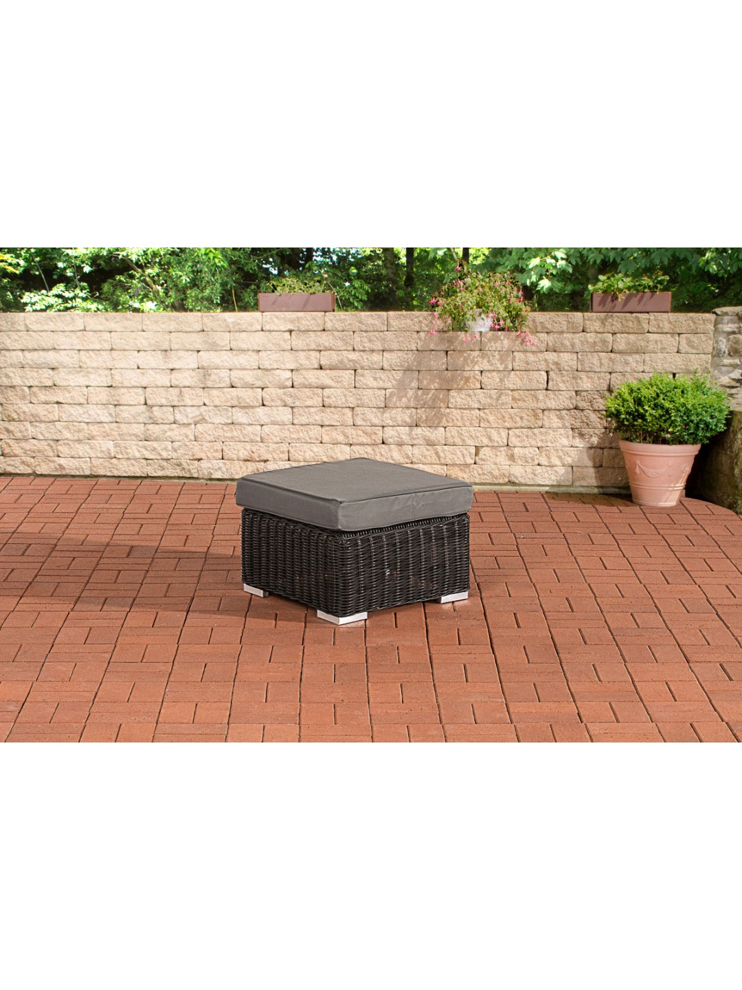 Tabouret Bilbao / Madeira Gris Fer, noir