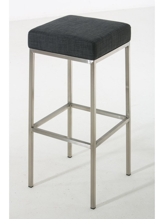 Tabouret de bar Montréal tissu E85, gris foncé Tabouret de bar Montréal tissu E85, gris foncé