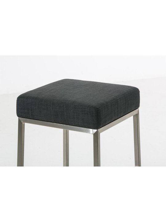 Tabouret de bar Montréal tissu E85, gris foncé Tabouret de bar Montréal tissu E85, gris foncé