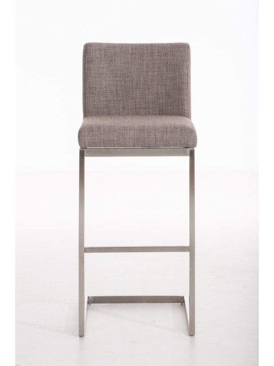 Tabouret de bar Paros tissu, gris
